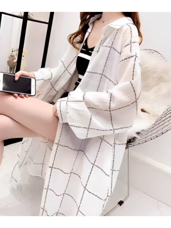 Plaid long-sleeved shirt-Hyunjin-Inspired