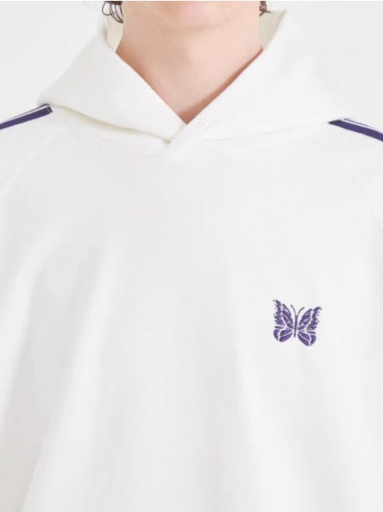 White Hoodie with Butterfly Embroidery Jungkook–BTS Inspo