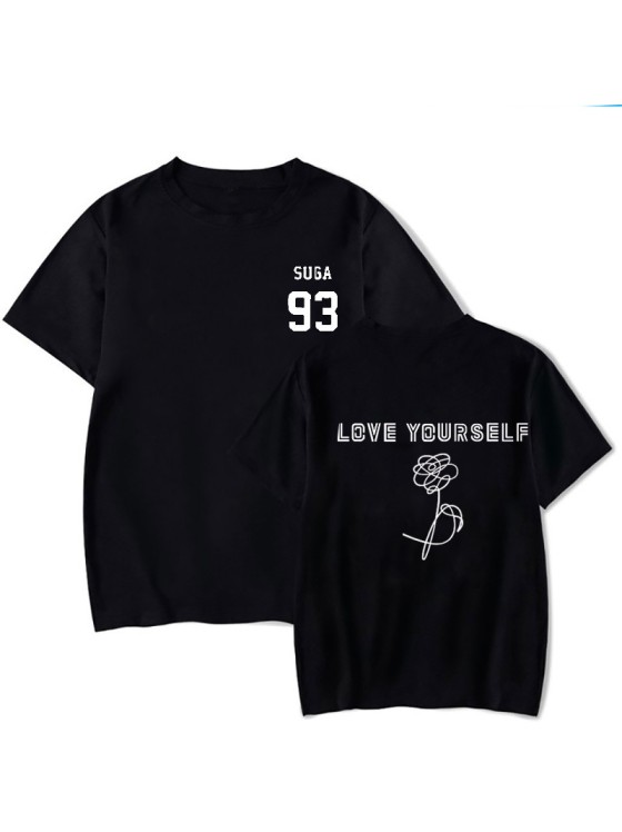 Short-Sleeve T-Shirt  LOVE YOURSELF Tear BTS Inspo Outfits