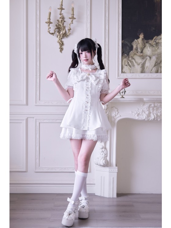 The Waltz Japanese Lace Set White Jirai Kei Clothes